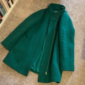 J. Crew Green Wool Coat